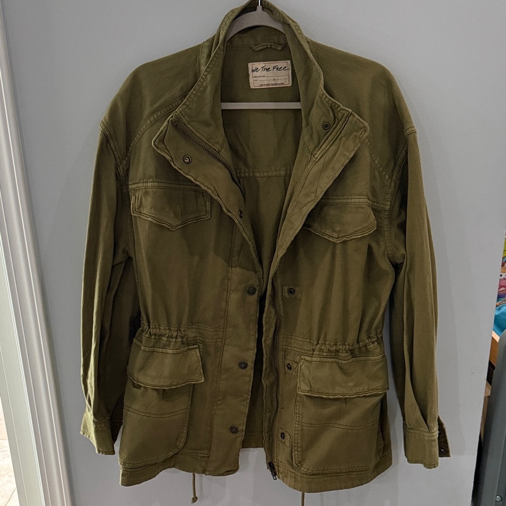 We The Free Olive Utility Jacket